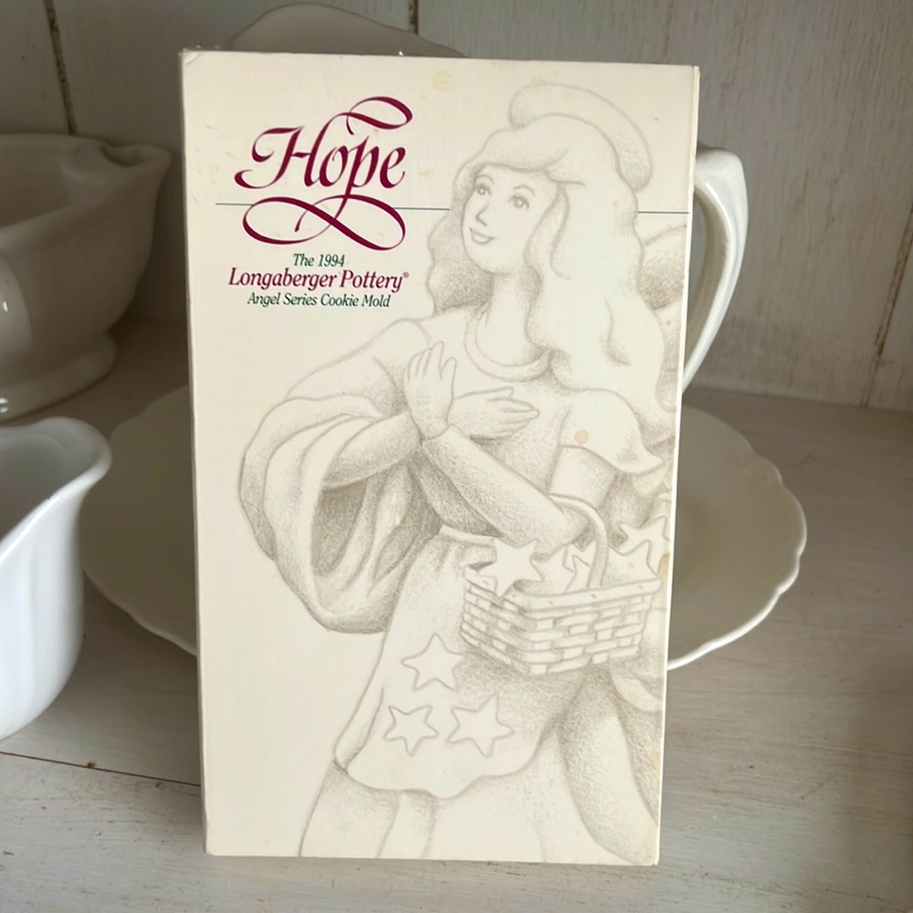 Longaberger Pottery Angel Series Cookie Mold
